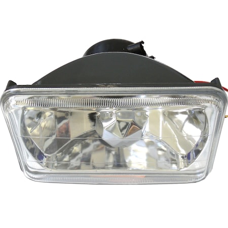 Race Sport 4X6In Diamond Cut Headlight Conversion Lens - H4 (Pair) Pr RS-7012B